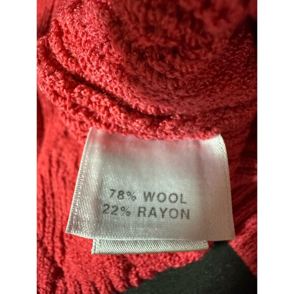 St. John Sport Women’s Petite Pink Full Zip Turtleneck Wool Knit Sweater Lux - Picture 7 of 8